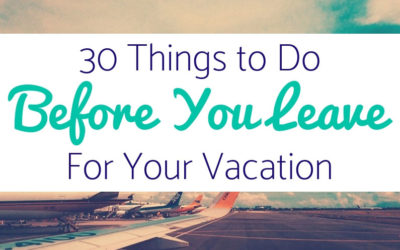 Important Tasks to do Before Traveling