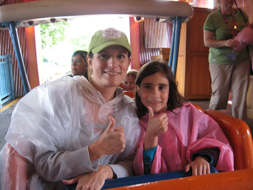 Riding the Barnstormer in the Rain