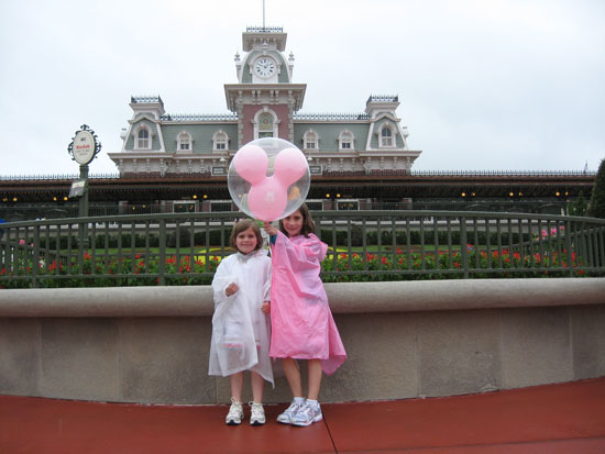 Magic Kingdom in the Rain