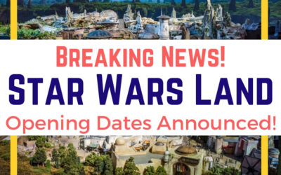 Dates Announced for Opening of Star Wars Lands!