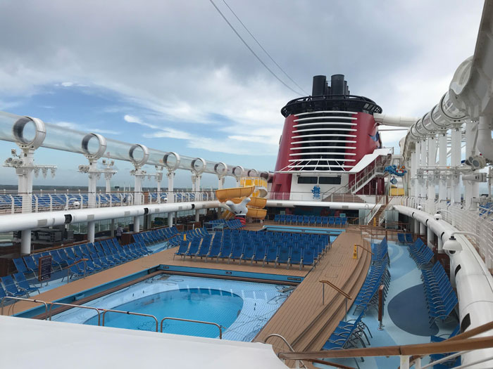 Disney Cruise Line Fantasy Pool Deck