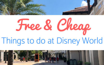 Free & Cheap Things to do at Disney World