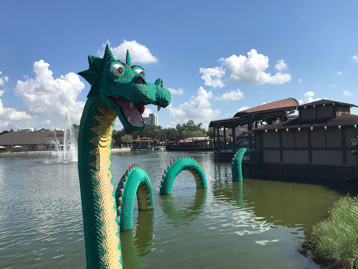 Lego Serpent at Disney Springs