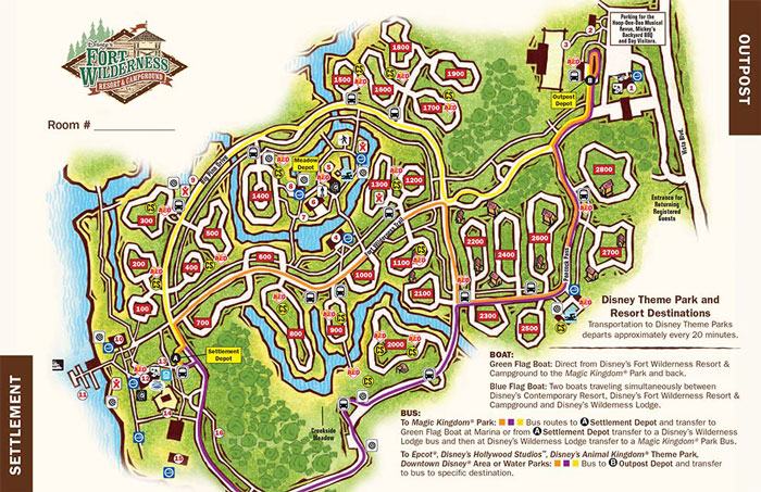 Map of Fort Wilderness